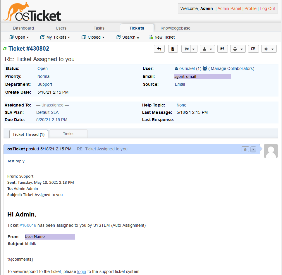 close ticket via email osTicket Forum