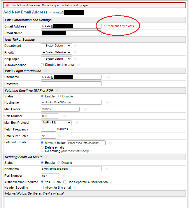 Error Returned when Using New Account for Email Already Used - Forum Bugs  - Developer Forum