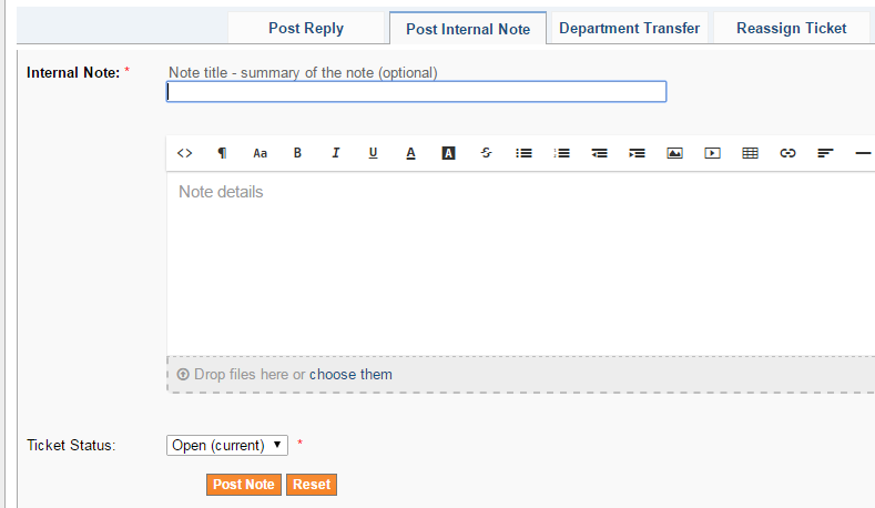 Internals Notes Osticket Forum