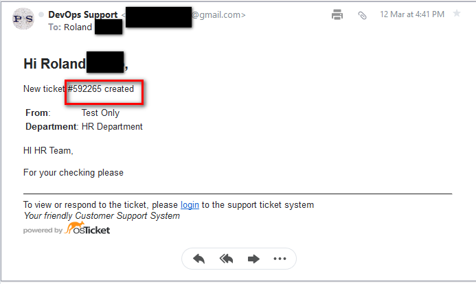 Manager from HR Dept Received New ticket Alerts.png